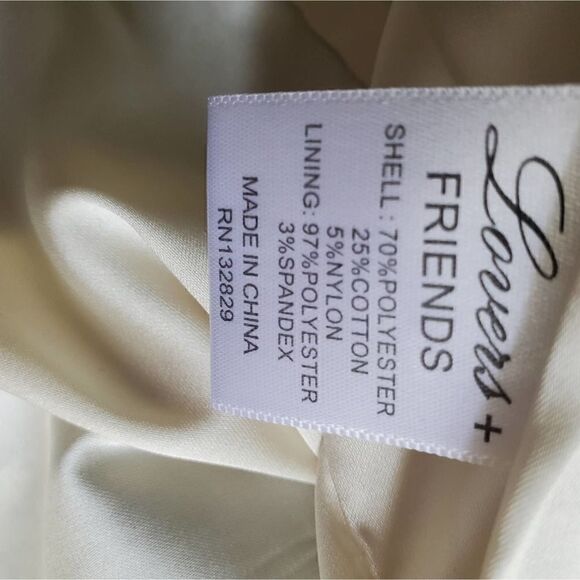 Lovers and Friends Revolve Green and White Bra Top Dress - Picture 11 of 11